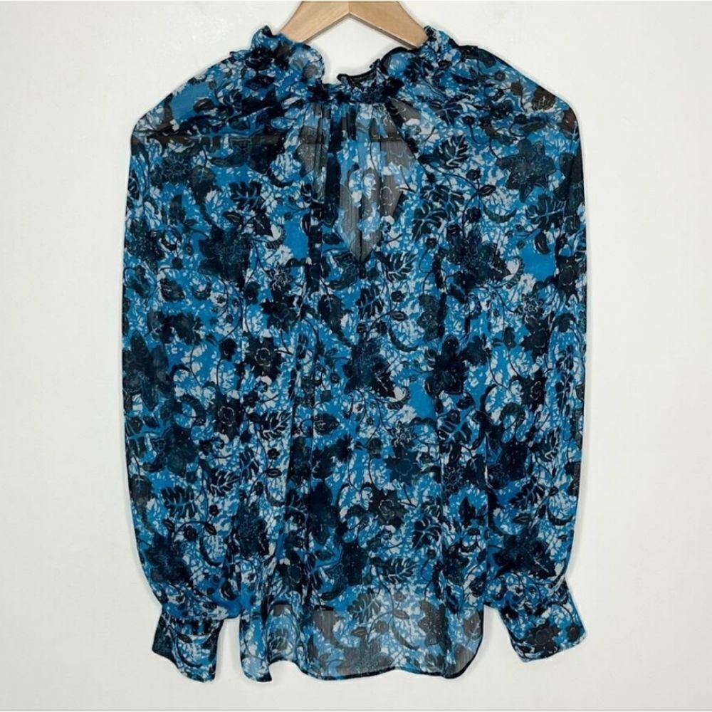Anthropologie Floral Peasant Blouse XSMALL - Picture 8 of 10